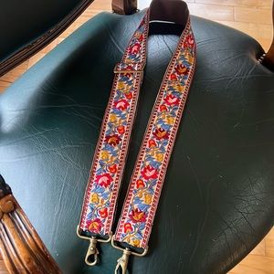 Embroidered Bag Shoulder Strap